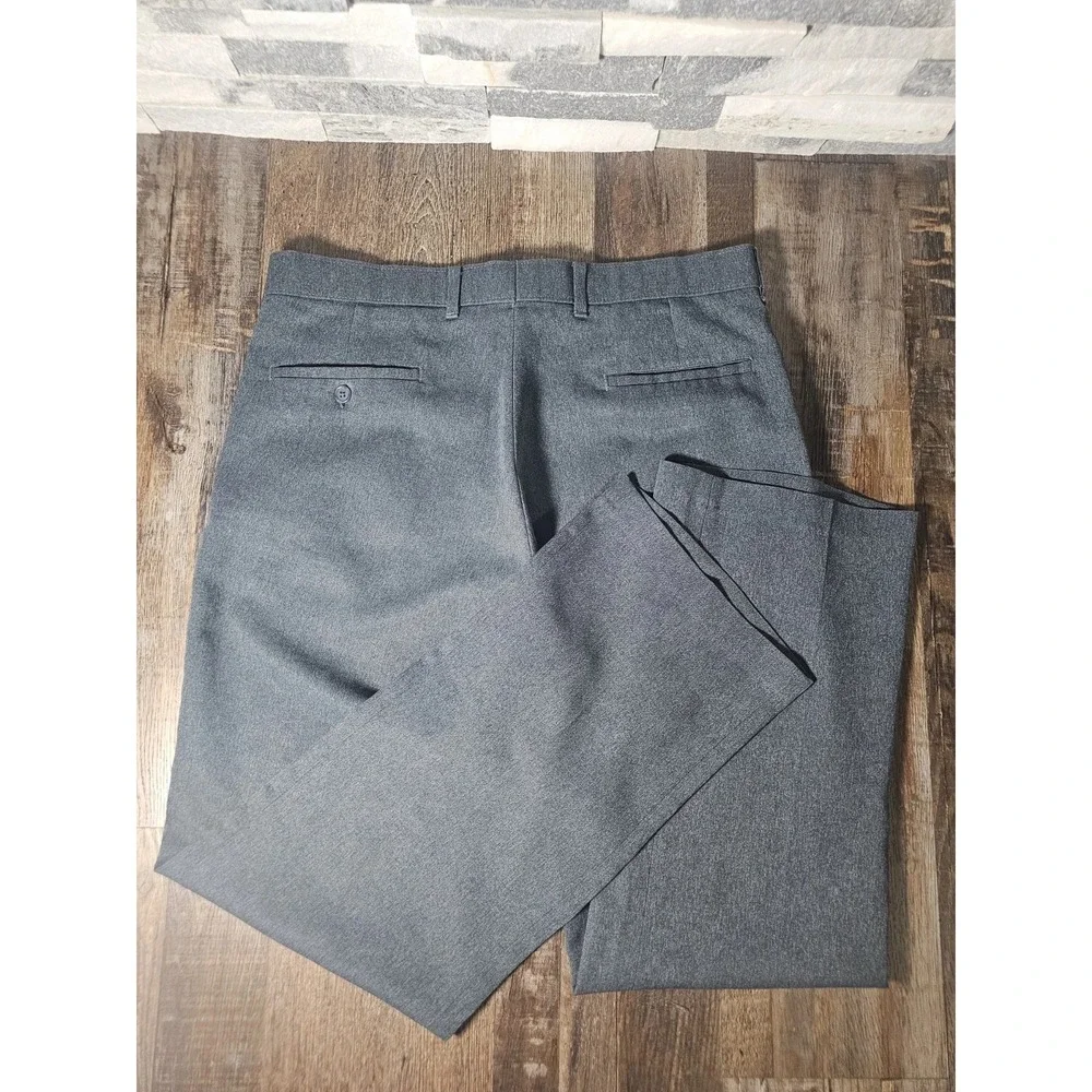 Vtg Levi's Action Slacks Mens Gray Dress Pants Business Casual Trousers 35x31